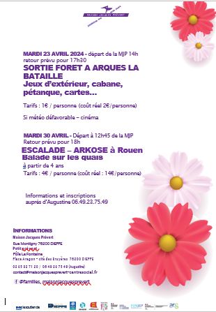 Sorties familles d’avril